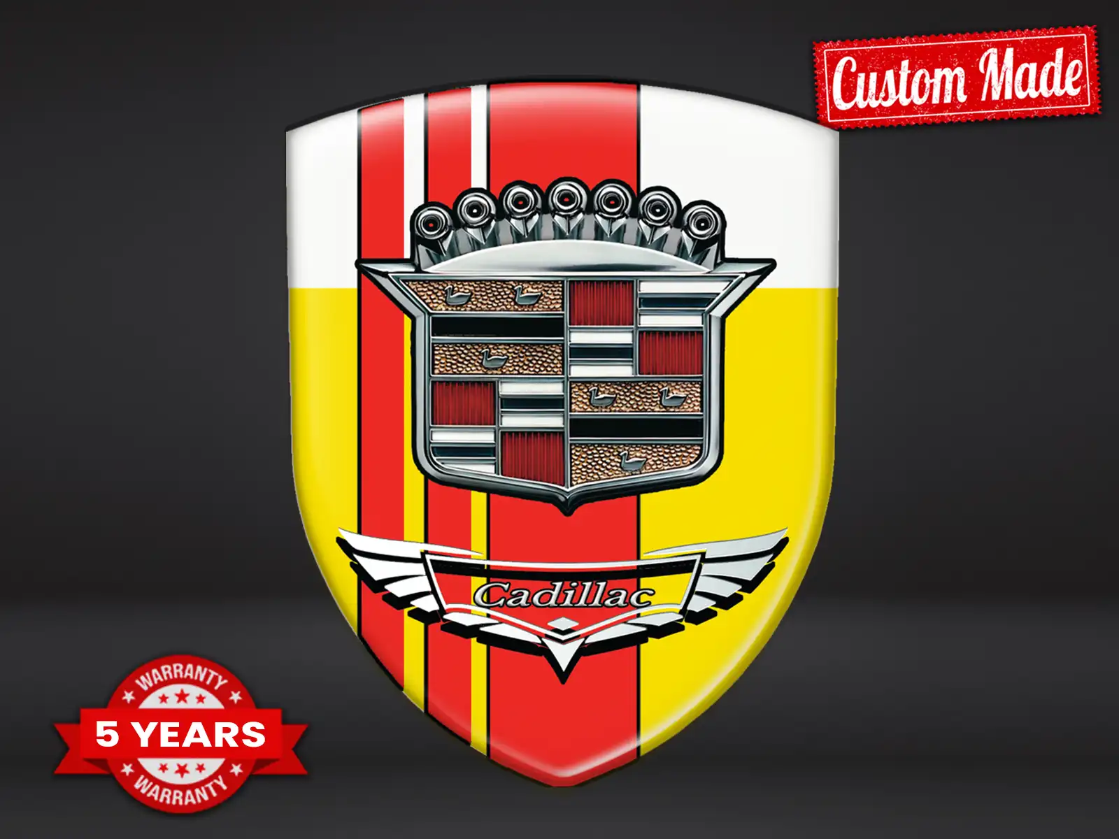 Cadillac Decalcomanie Auto 3D Gel Lusso Drift Etichette ST